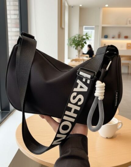 Sling Bag for Women with Adjustable Wide Strap, Shoulder Bag for Travel, Daily Commute & College Use, with Zipper Closure