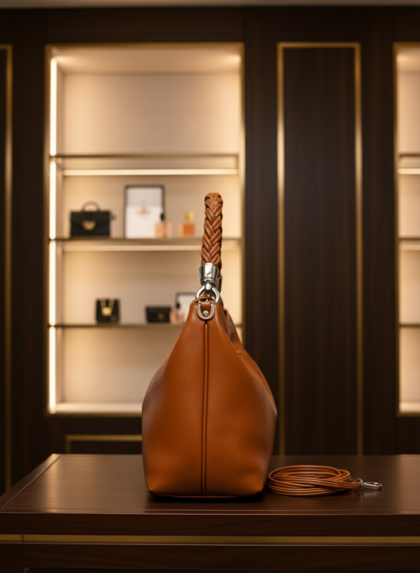 brown Side view sling Bag